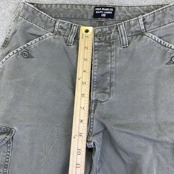 Polo Jeans Co Cargo Pants Women’s Size 4 (Fits 29x30) Green Y2K Streetwear - Picture 8 of 16